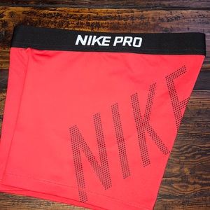 Nike pro red spandex shorts SOLD